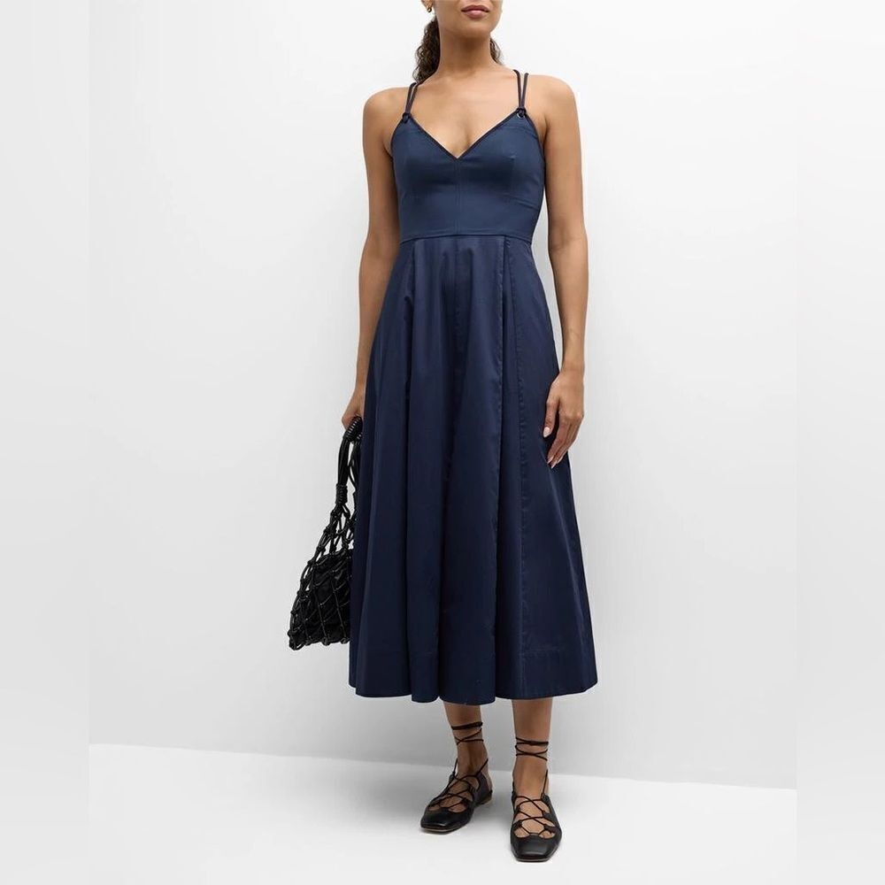 NEW LA LIGNE Evelyn Dress in Midnight dark blue - Picture 3 of 13